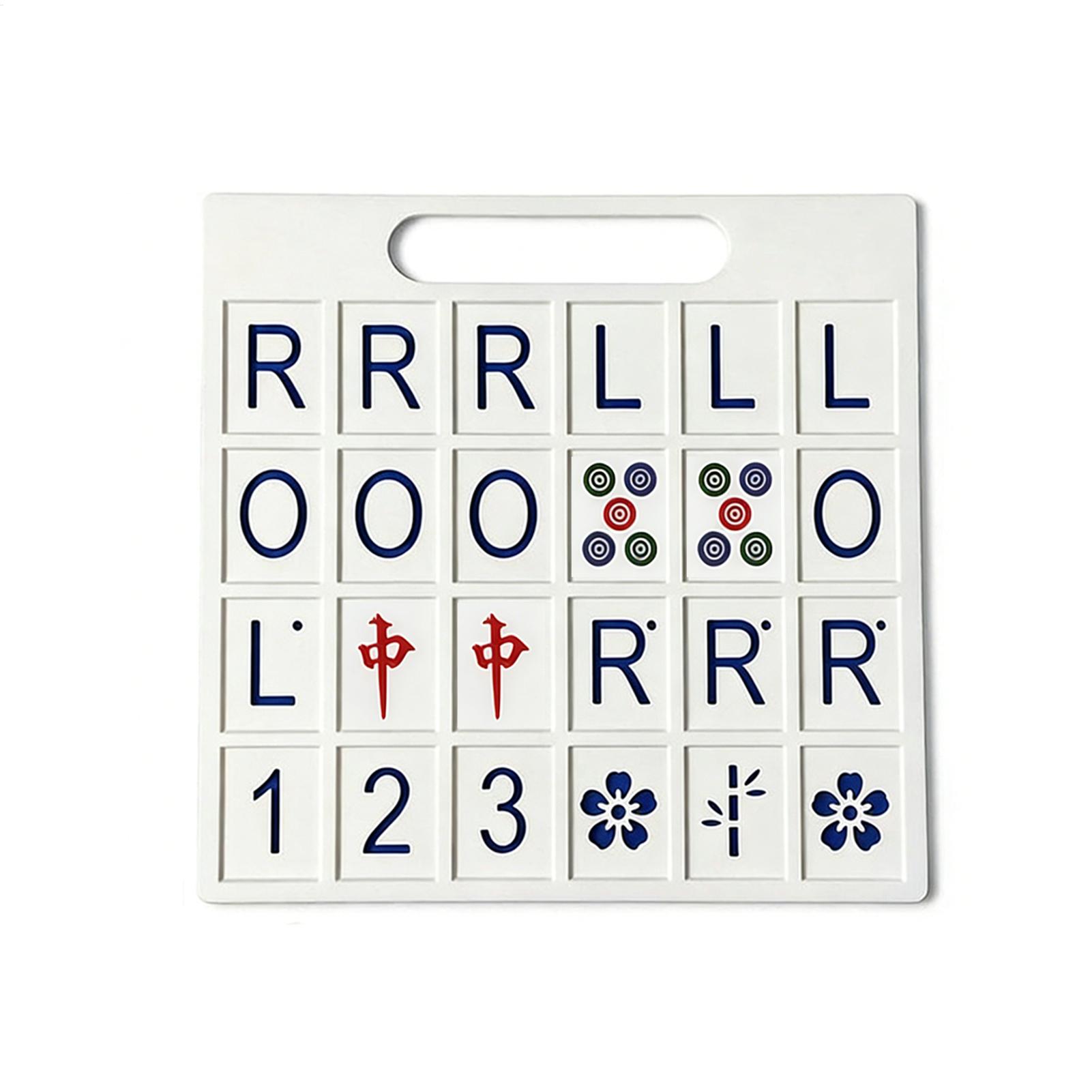 Strategy Board Game - Tabellone Mahjong Portatile con 24 Scomparti,